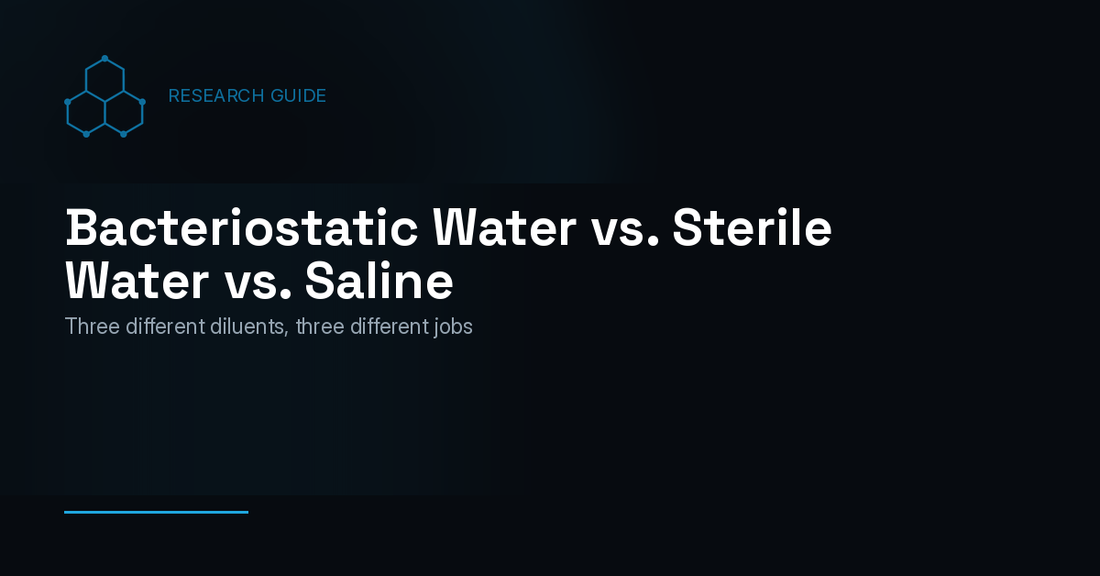 Bacteriostatic Water vs. Sterile Water vs. Saline: What's the Difference?