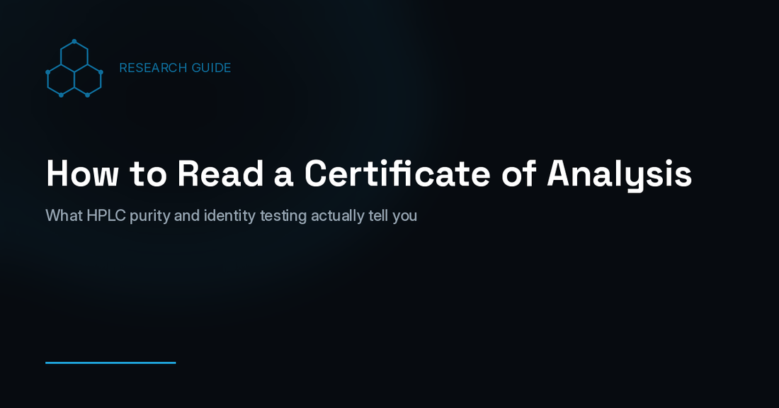 How to Read a Certificate of Analysis (COA) for Research Peptides