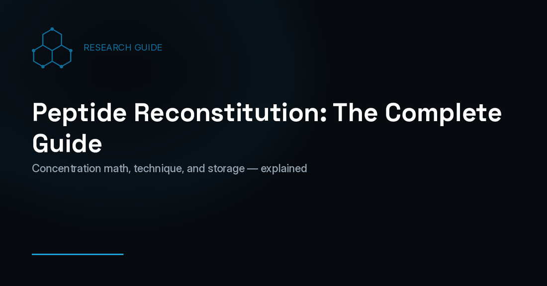 Peptide Reconstitution: The Complete Guide