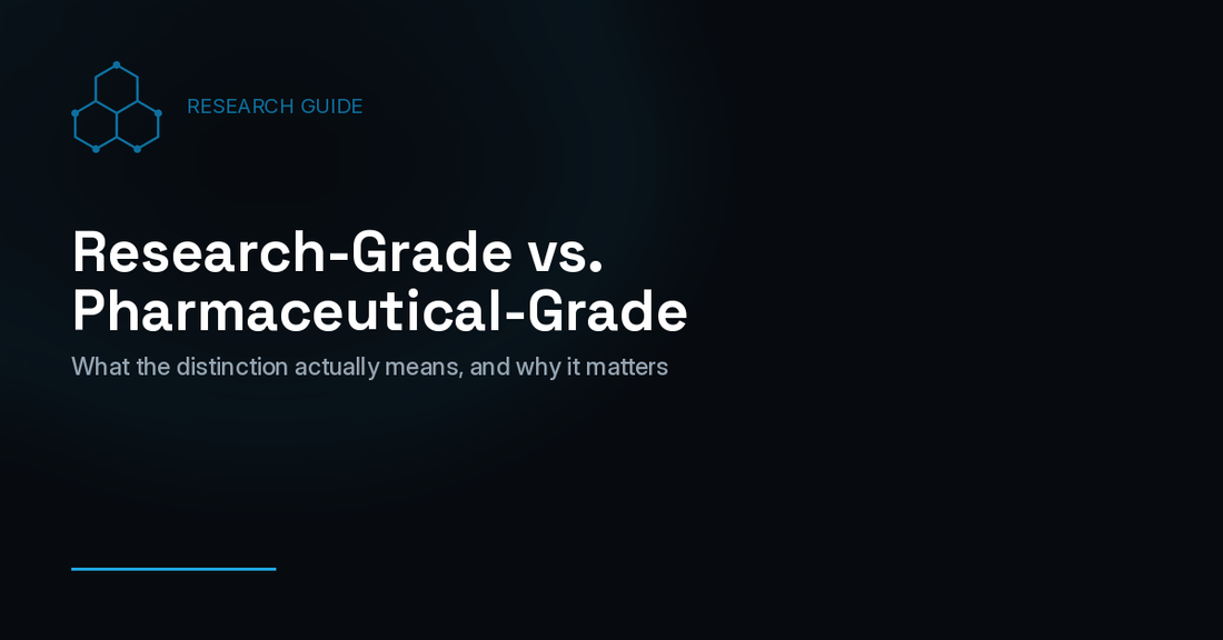 Research-Grade vs. Pharmaceutical-Grade Peptides: What's the Difference