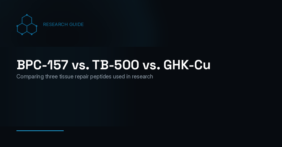 BPC-157 vs. TB-500 vs. GHK-Cu