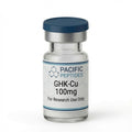 GHK-Cu 100mg research peptide vial, Pacific Peptides