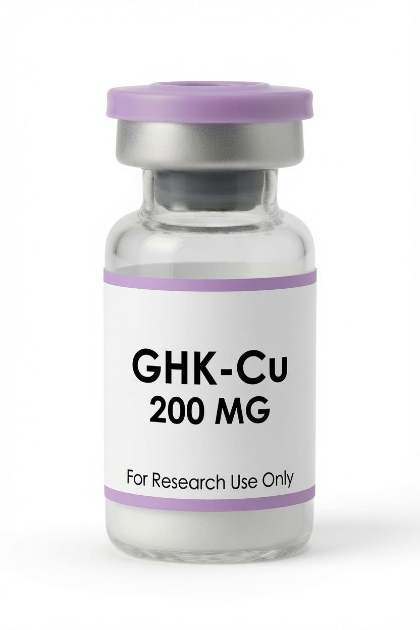 GHK-Cu 200mg research peptide wholesale kit vial, Pacific Peptides