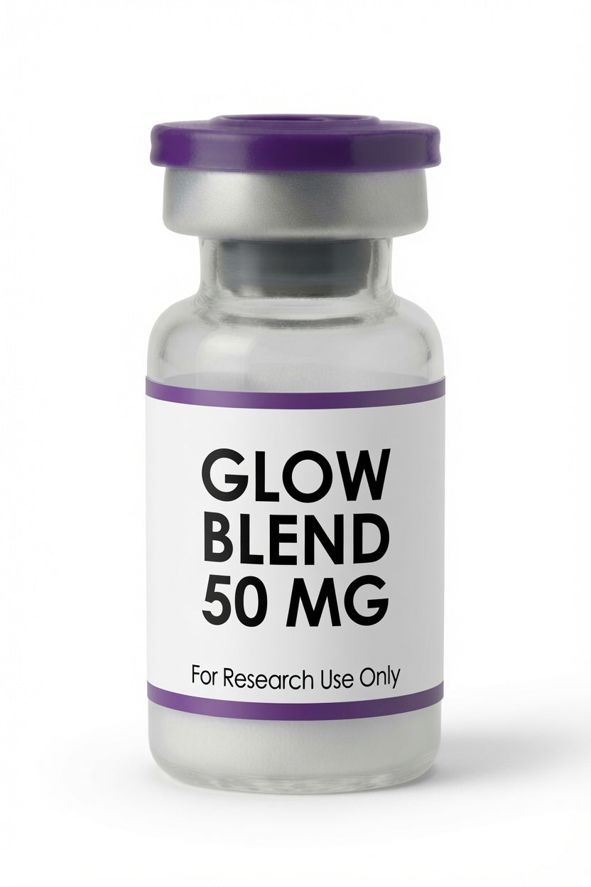 GLOW Blend 50mg research peptide wholesale kit vial, Pacific Peptides