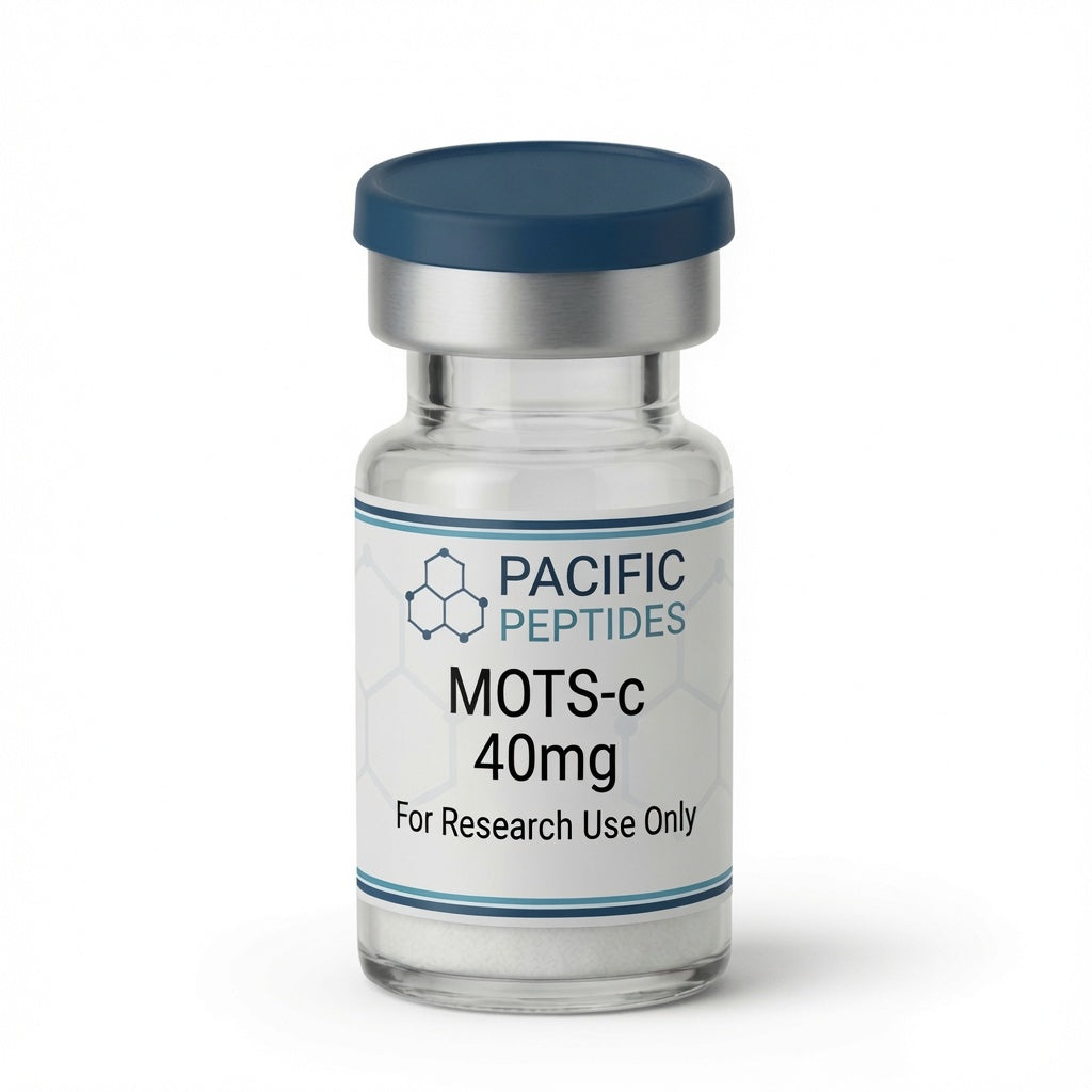 MOTS-c 40mg research peptide vial, Pacific Peptides