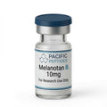 Melanotan II 10mg research peptide vial, Pacific Peptides