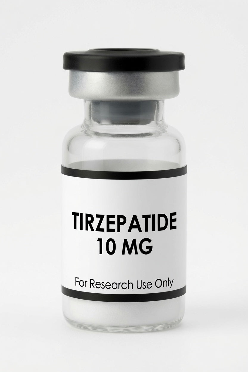 Tirzepatide 10mg research peptide wholesale kit vial, Pacific Peptides