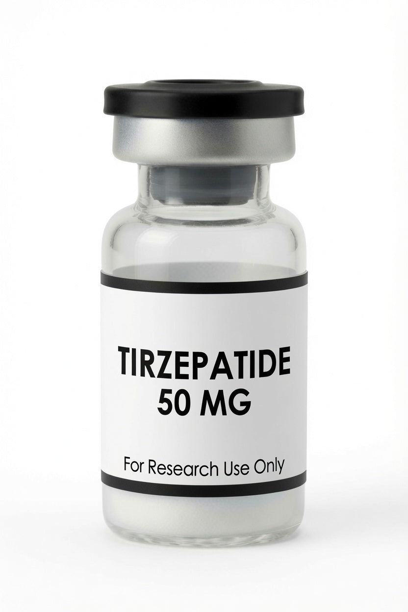 Tirzepatide 50mg research peptide wholesale kit vial, Pacific Peptides
