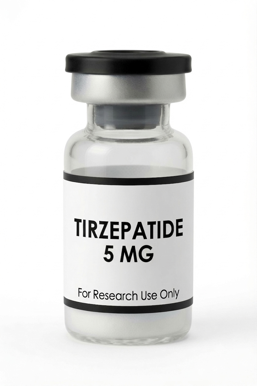 Tirzepatide 5mg research peptide wholesale kit vial, Pacific Peptides