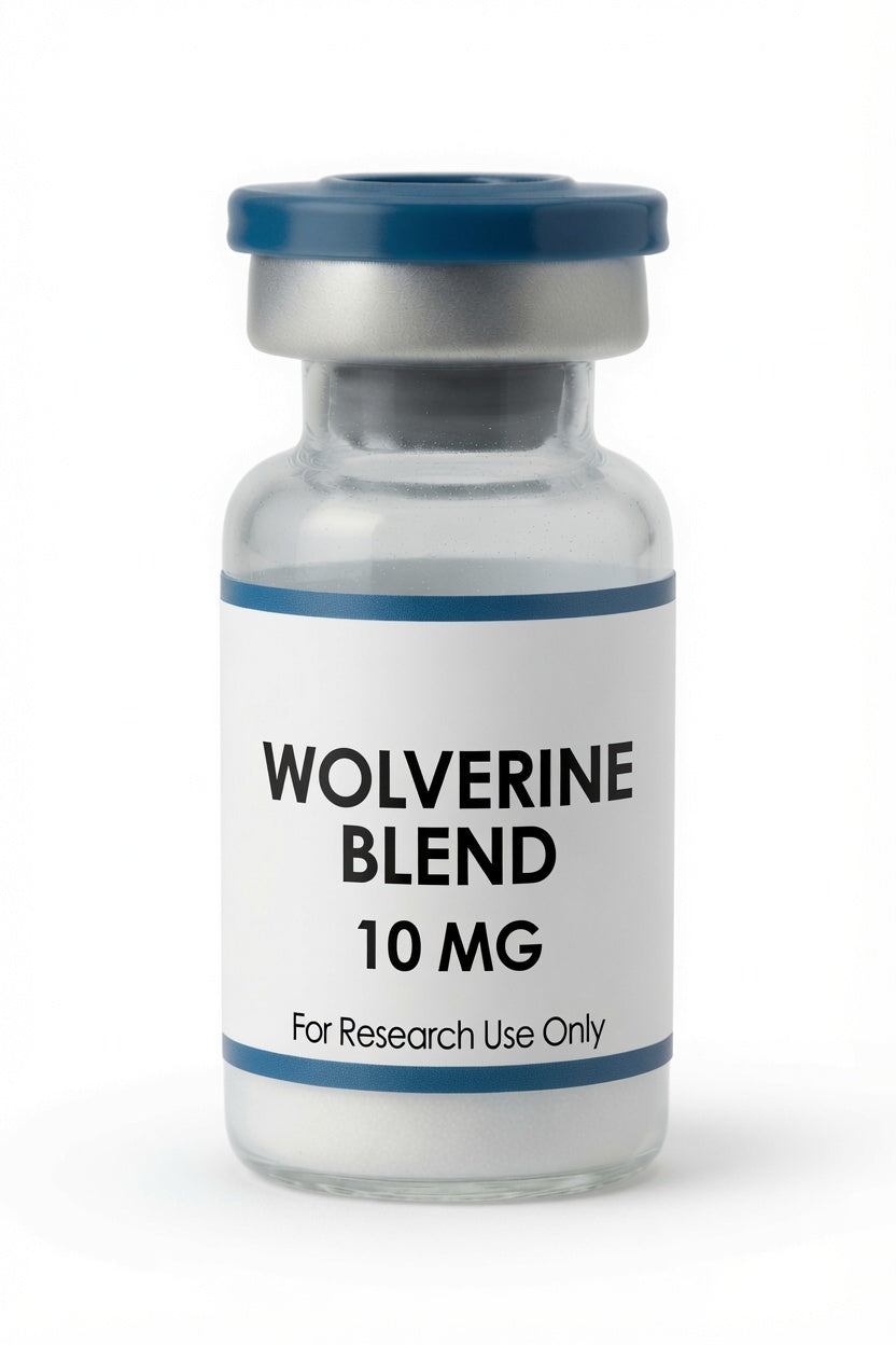 Wolverine Blend 10mg research peptide wholesale kit vial, Pacific Peptides