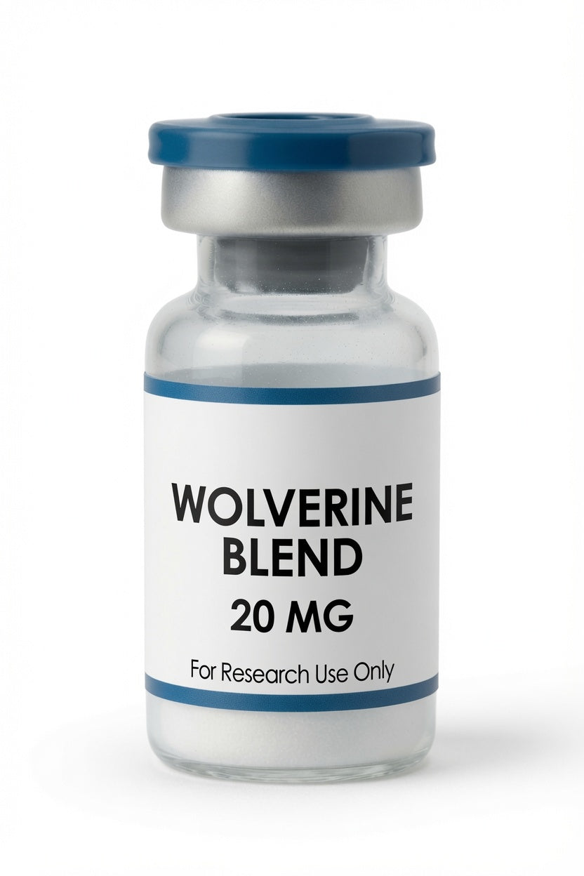Wolverine Blend 20mg research peptide wholesale kit vial, Pacific Peptides